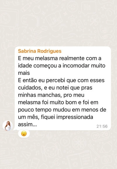 Sabrina Rodrigues Depoimento