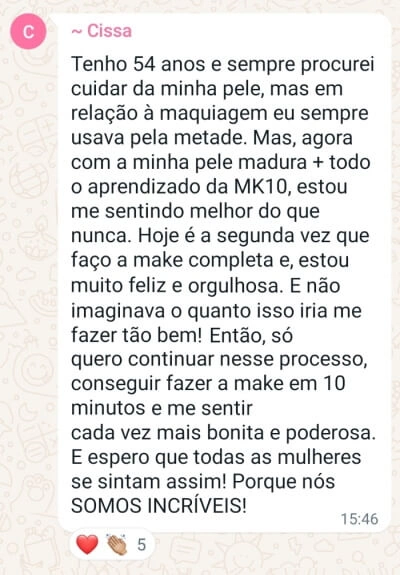 Cissa Nascimento Depoimento